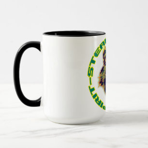Mug dessin floral rétro