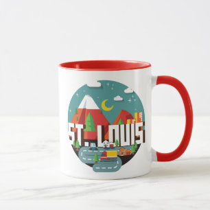 Mug Dessin géométrique de St Louis, Missouri