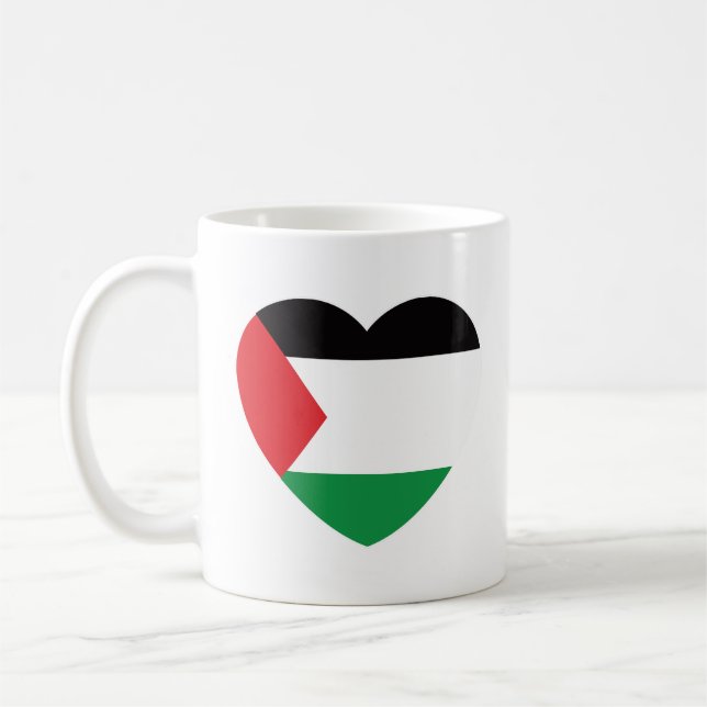 Mug dessin graphique du pavillon de palestine mignon (Gauche)