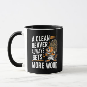 Mug Dessin humoristique de castor à l'ancienne