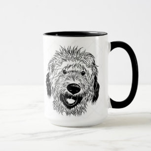 Mug Dessin illustré de Goldendoodle