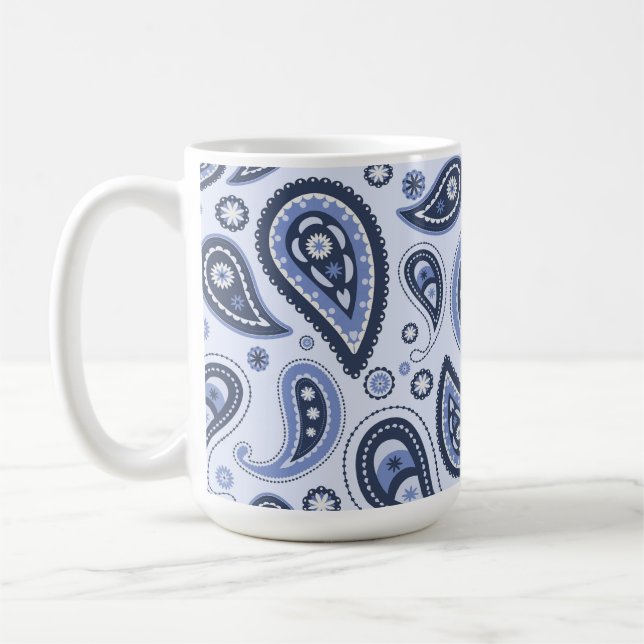 Mug Dessin imprimé paisley floral complexe (Gauche)