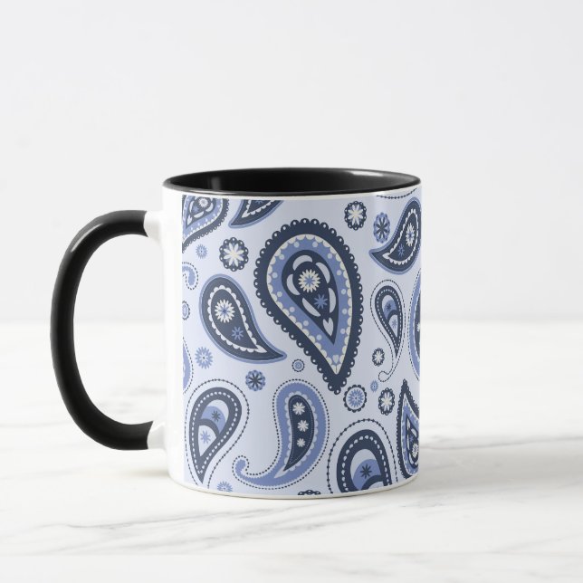 Mug Dessin imprimé paisley floral complexe (Gauche)
