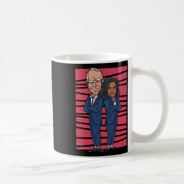 Mug Dessin Joe Biden &amp; Kamala Harris - Biden Harri (Droite)