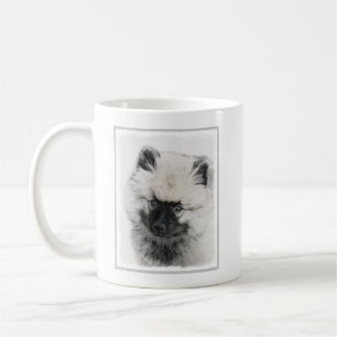 Mug Dessin Keeshond Chiot - Joli dessin original Chien