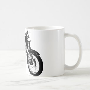 Mug Dessin noir et blanc de moto