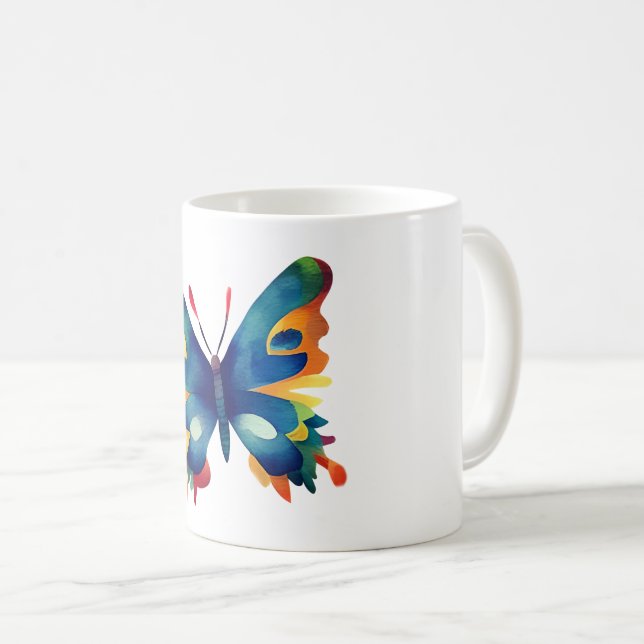 Mug Dessin papillon (Devant droit)