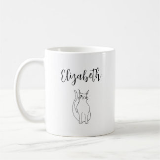 Mug Dessin personnalisé de chats mignons Dessin Kitty
