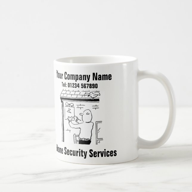 Mug Dessin sur les services de sécurité à domicile (Droite)