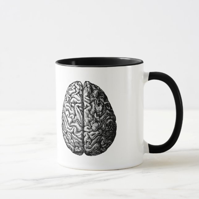 MUG DESSIN VINTAGE DU CERVEAU (Droite)
