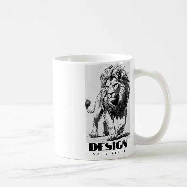 MUG DESSINE LION (Droite)