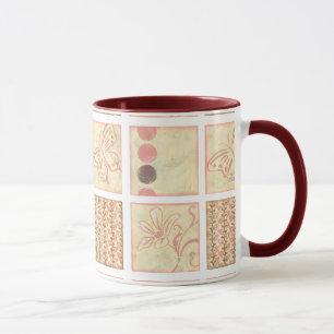 Mug Dessins de blocs de bois rose par Chariklia Zarris