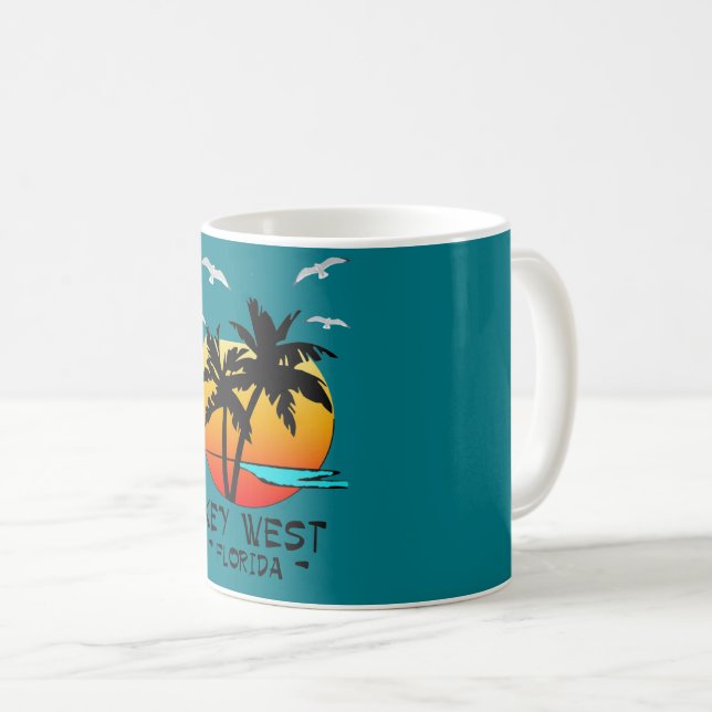 MUG DESTINATION TROPICALE DE KEY WEST LA FLORIDE (Devant droit)