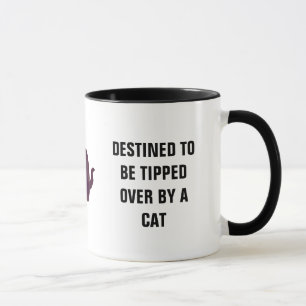 Mug Destiné à être incliné plus de par le chat