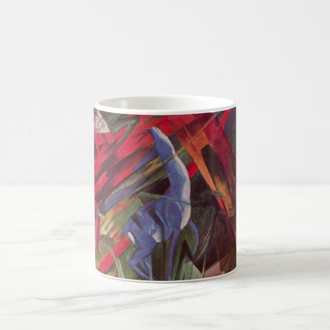 Mug Destins des animaux de Franz Marc, Cubisme d'époqu (Centre)