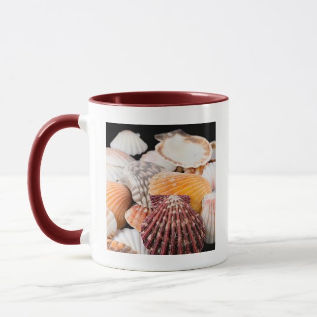 Mug Détail de coquillages du monde entier 2 (Gauche)