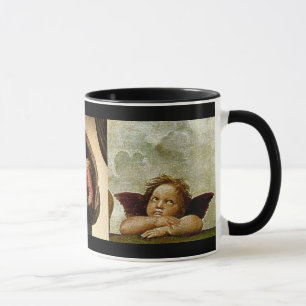 Mug Détail de la "Vierge Sixtine" de Raphael (vers 151