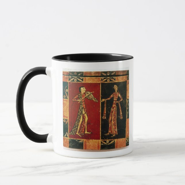 Mug Détail d'un coffre de mariage dépeignant un (Gauche)
