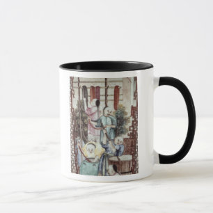 Mug Détail d'un vase dépeignant des hommes teignant la