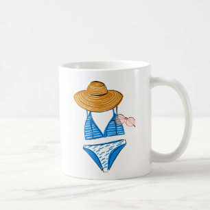 Mug Détendez-vous au soleil - maillot de bain bleu 2