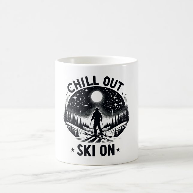 Mug Détendez-vous Ski sur (Centre)
