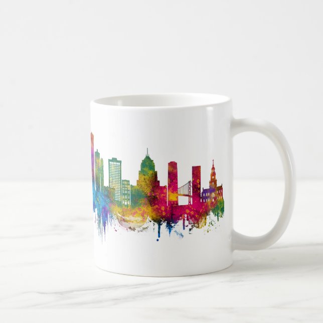 Mug Detroit Michigan Skyline (Droite)