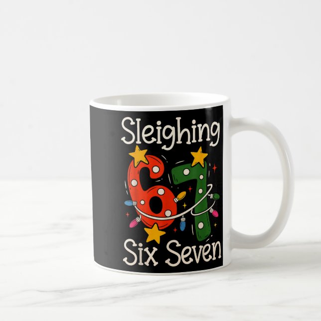Mug Détrônant Six Seven 67 Mème Noël Gen Z Alpha  (Droite)