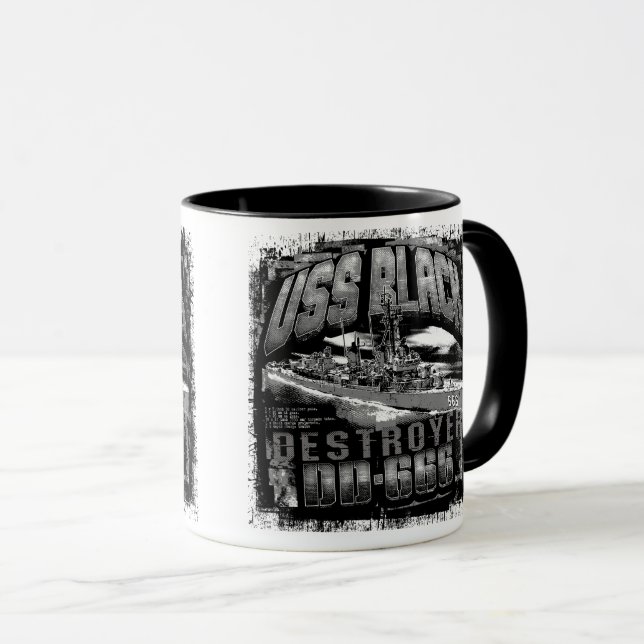 Mug Détruire la Musique noire (Devant droit)