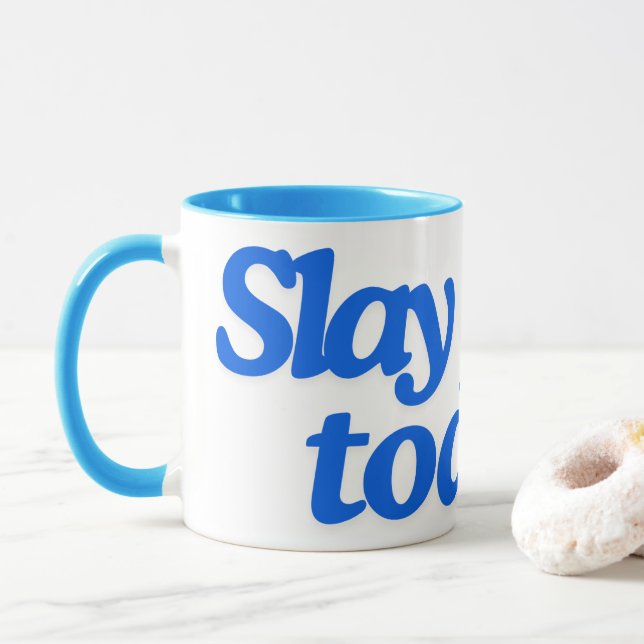 Mug Détruis aujourd'hui ! (Avec donut)