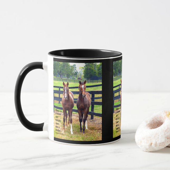Mug Deux amis avec proverbes 18:24 (Avec donut)