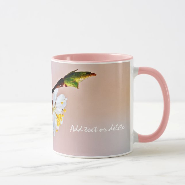 Mug Deux Belles fleurs japonaises d'abricot (Droite)
