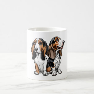 Mug Deux Bons Hounds de Dessin Cartoon