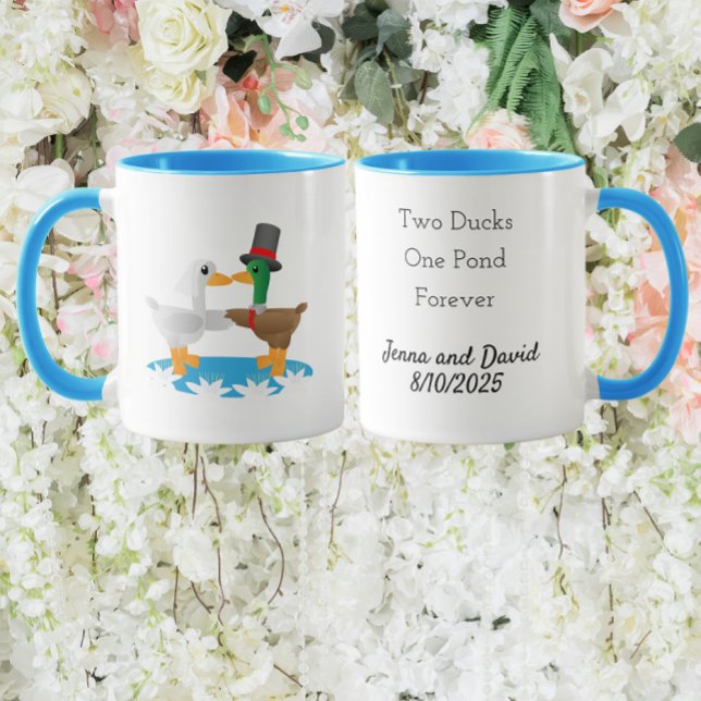Mug Deux canards, un étang, pour toujours (Créateur téléchargé)