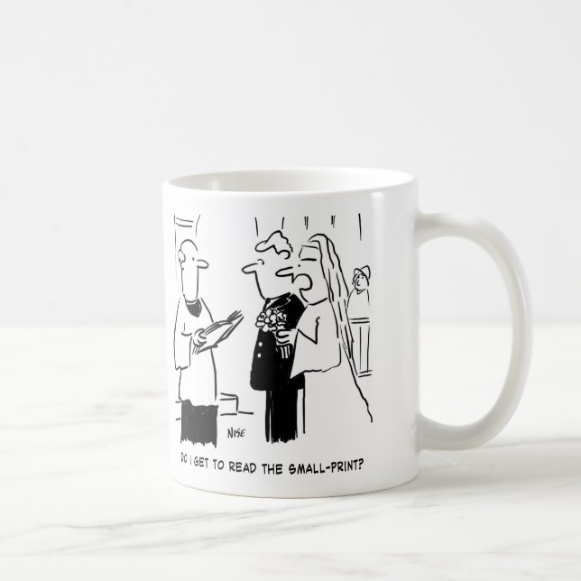 Mug Deux Caricatures À Thème Mariage. (Droite)
