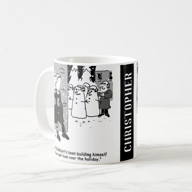 Mug Deux caricatures juridiques amusantes à personnali (Devant gauche)
