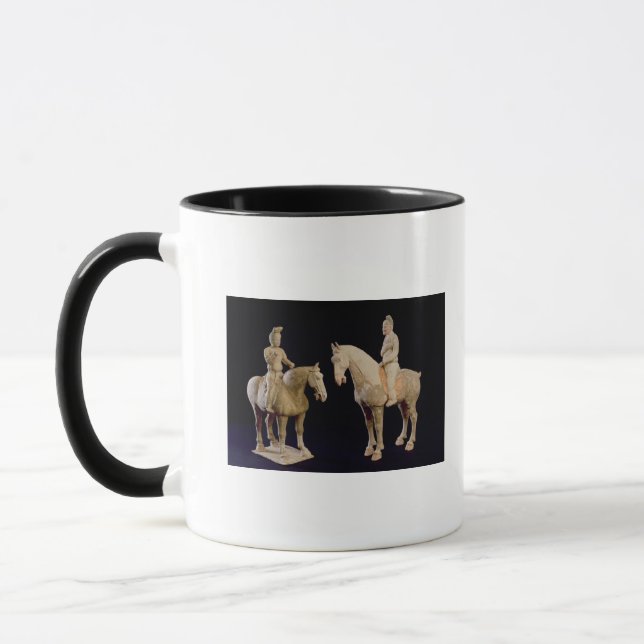 Mug Deux cavaliers, Chinois, dynastie de Tang (Gauche)
