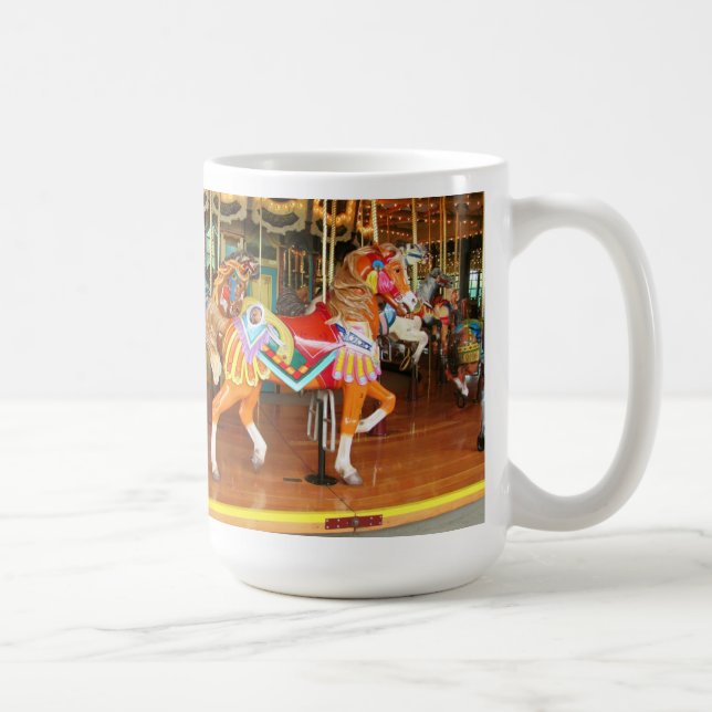 Mug Deux chevaux carrousel Seattle Zoo (Droite)
