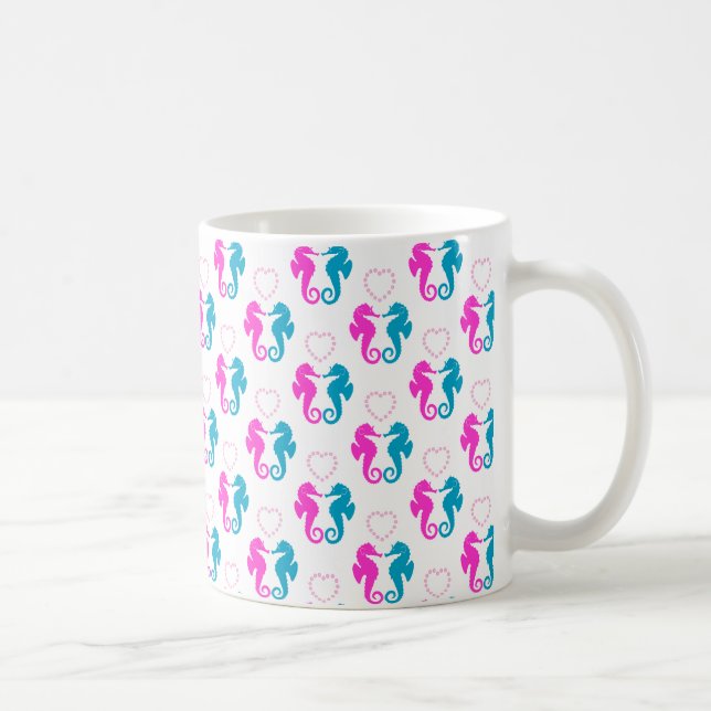 Mug Deux chevaux de mer en amour (Droite)