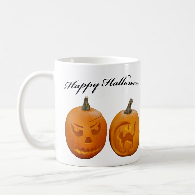 Mug Deux citrouilles Joyeux Halloween (Gauche)