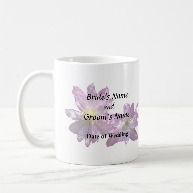 Mug Deux clématites roses (Gauche)
