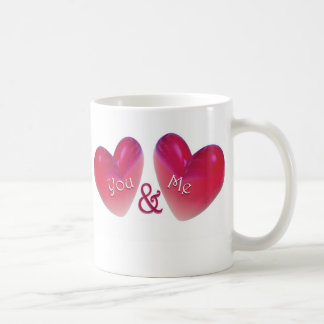 Mug Deux coeurs romantiques