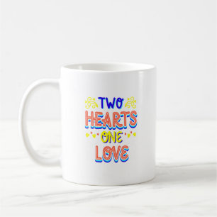 Mug deux coeurs un amour