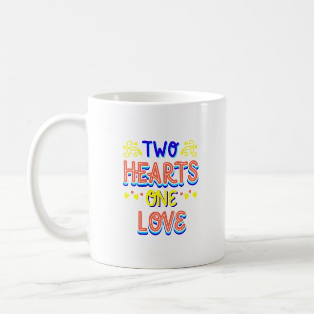 Mug deux coeurs un amour (Gauche)