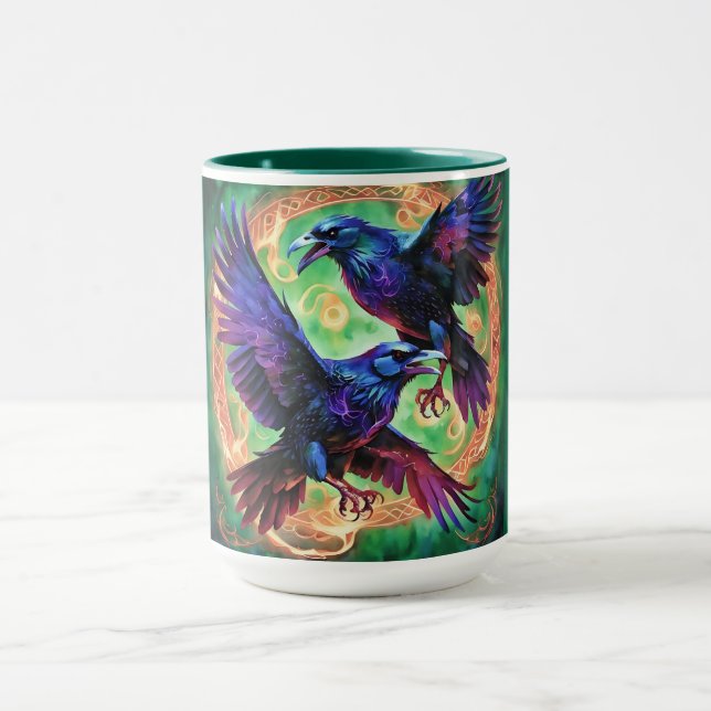 Mug Deux Corbeaux de Feu (Centre)