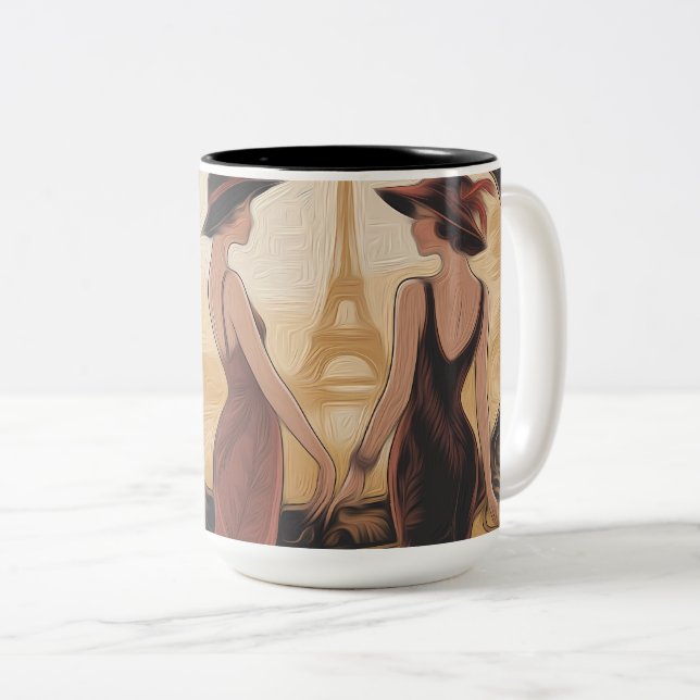 Mug deux couleurs Metropolitan Art Nouveau (Devant droit)