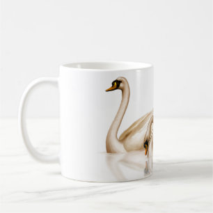 Mug Deux cygnes de Bronz d'or