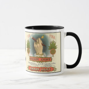 Mug Deux étiquettes vintages de cigare côte à côte