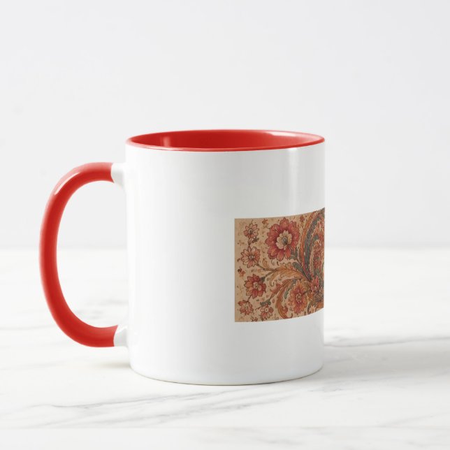 Mug Deux femmes aux fleurs – Fleurs roses inspirées de (Gauche)