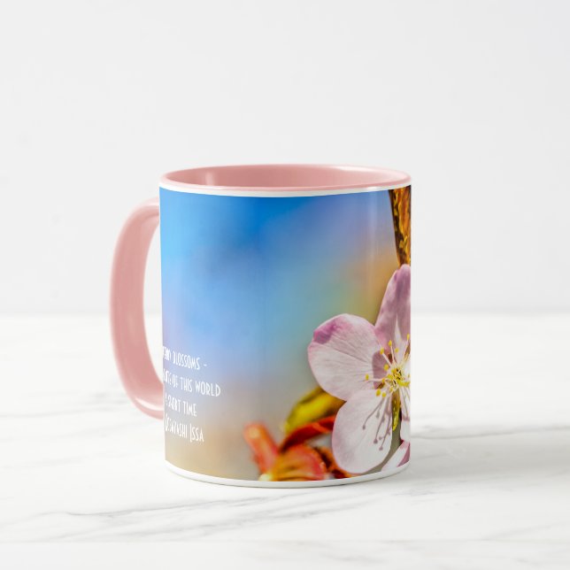 Mug Deux fleurs de cerisier Sakura (Devant gauche)