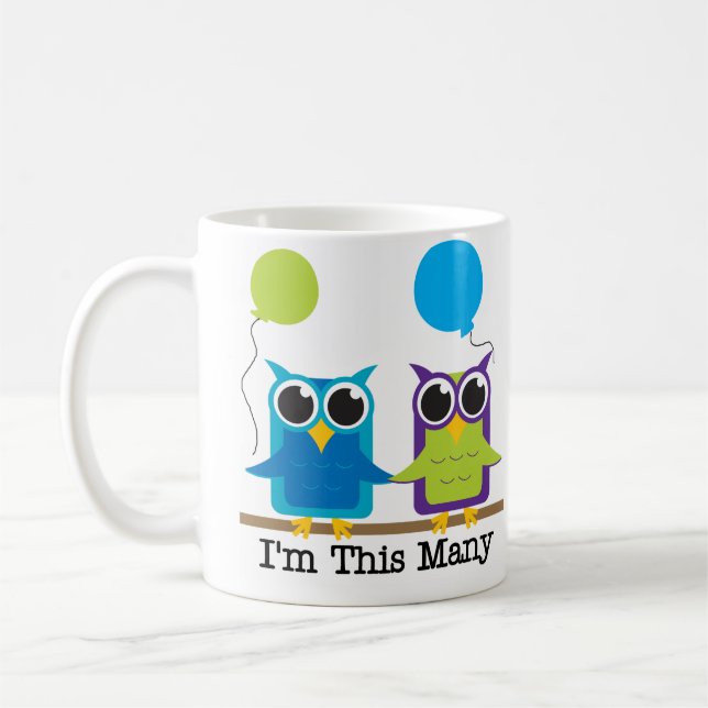 Mug Deux hiboux je suis ces beaucoup (Gauche)